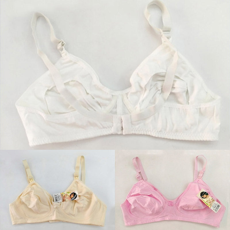Women's Cotton Blend Mother Care Full Coverage Feeding Bra Non Padded