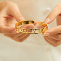 Custom Name Cuff Personalized Bracelet Bangle in Gold / Silver