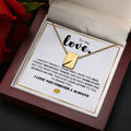 Secret Message, Envelope Necklace Love Letter