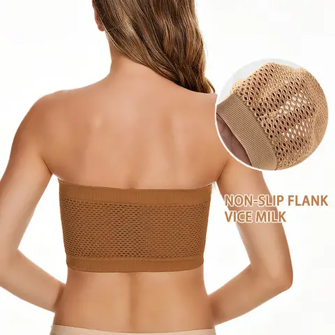 PACK OF 3 BRA Dynamics Wire-Free Comfortable Seamless One-Piece Strapless Underwear Ladies 6XL Sexy 3D Breathable Bra